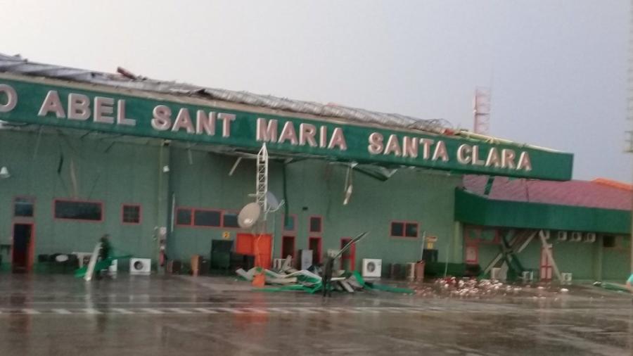 Tormentas causan cierre del aeropuerto de Santa Clara en Cuba