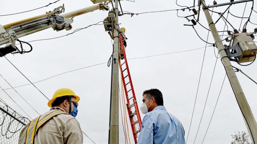 Supervisa el gerente de COMAPA Reynosa trabajos de la CFE en planta Pastor Lozano