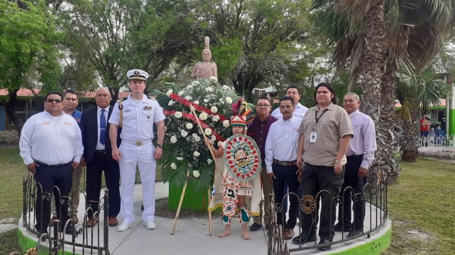 Conmemoran 499 aniversario luctuoso de Cuauhtémoc, último Emperador Azteca 