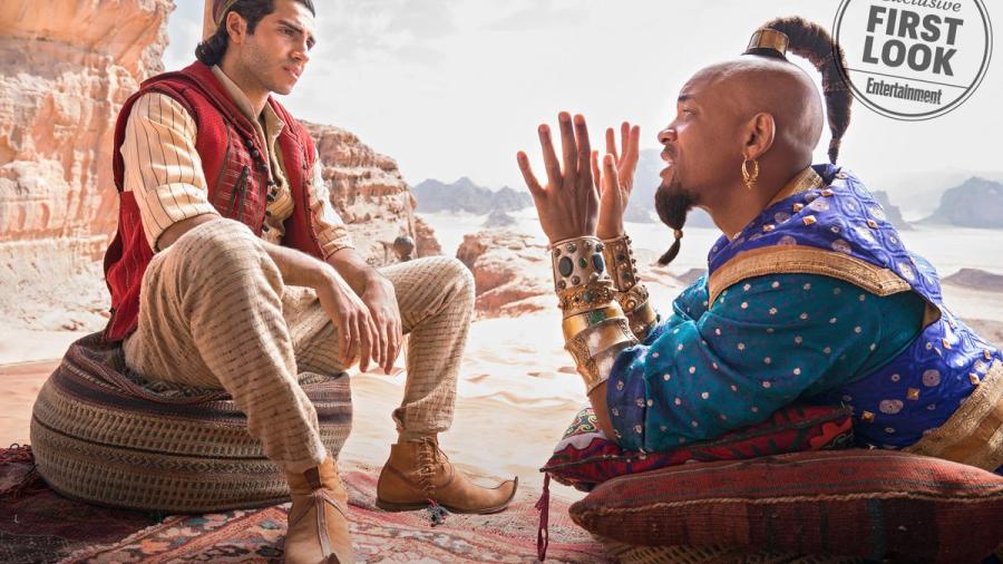Revelan primeras imágenes de los personajes principales de Aladdin