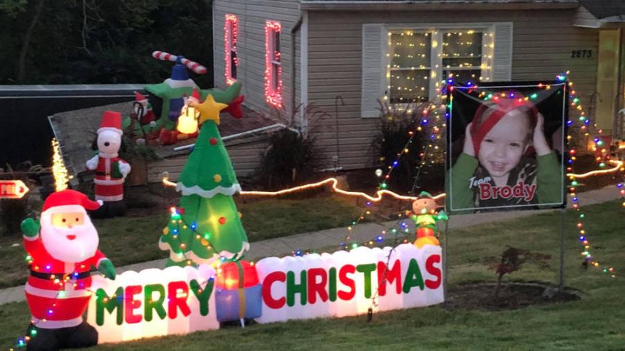 La navidad de ensueño de Brody, un pequeño con cáncer terminal