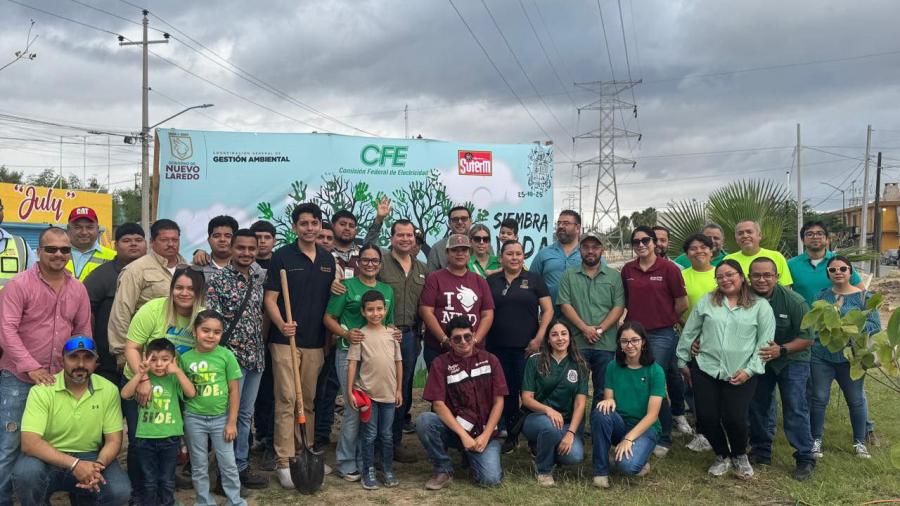 Realiza Gobierno Municipal jornada de reforestación en el Boulevard Las Torres