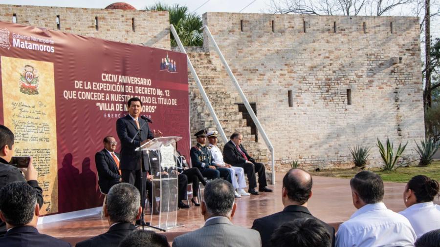  Encabeza Alcalde Mario López sesión solemne de Cabildo  para conmemorar el 194 aniversario de Matamoros