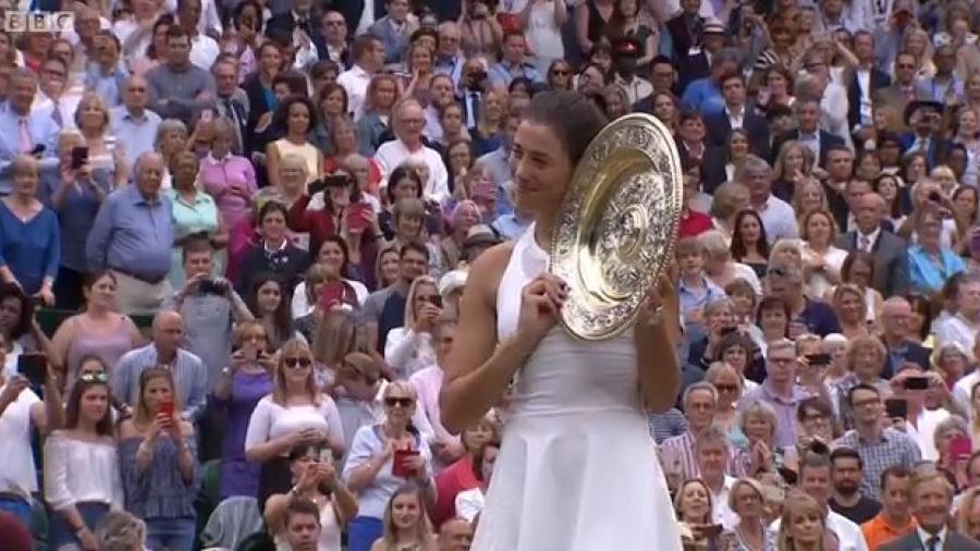 Garbiñe Muguruza, campeona en Wimbledon 