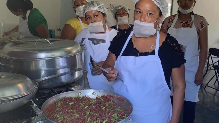 Capacitan Sebien y Pesca Tamaulipas a voluntarios de comedores de Bienestar