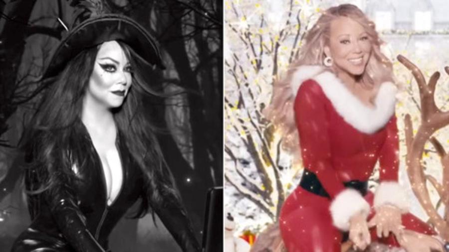 Mariah Carey se despide de Halloween e inaugura la temporada navideña