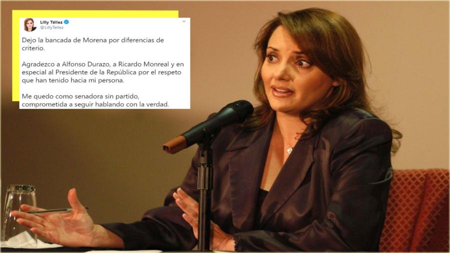 Lili Téllez abandona las filas de Morena; queda como senadora independiente