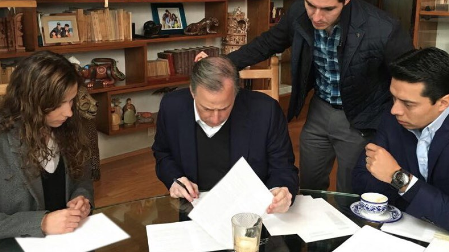 Meade prepara discurso para registro como precandidato del PRI