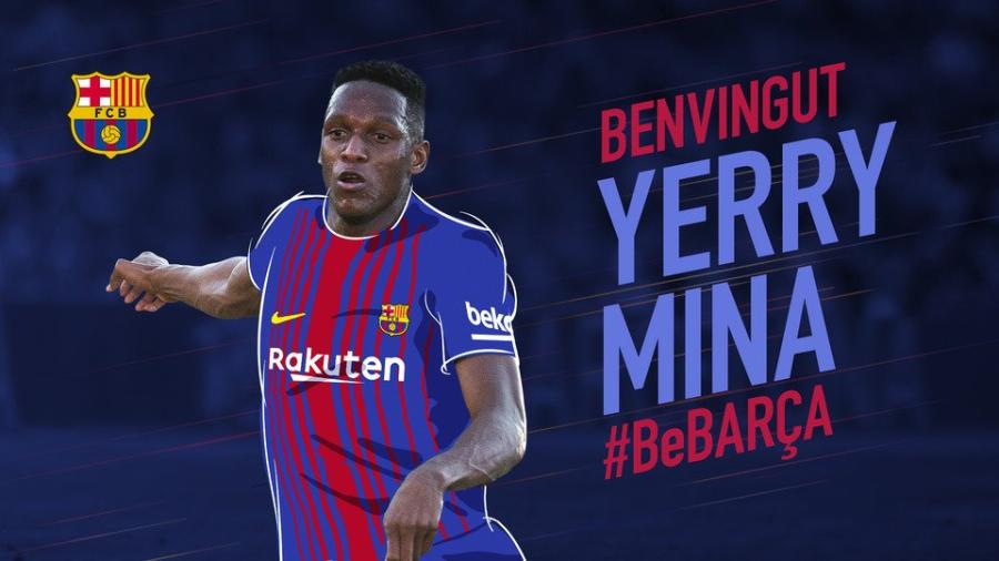 El Barcelona hace oficial el fichaje de Yerry Mina