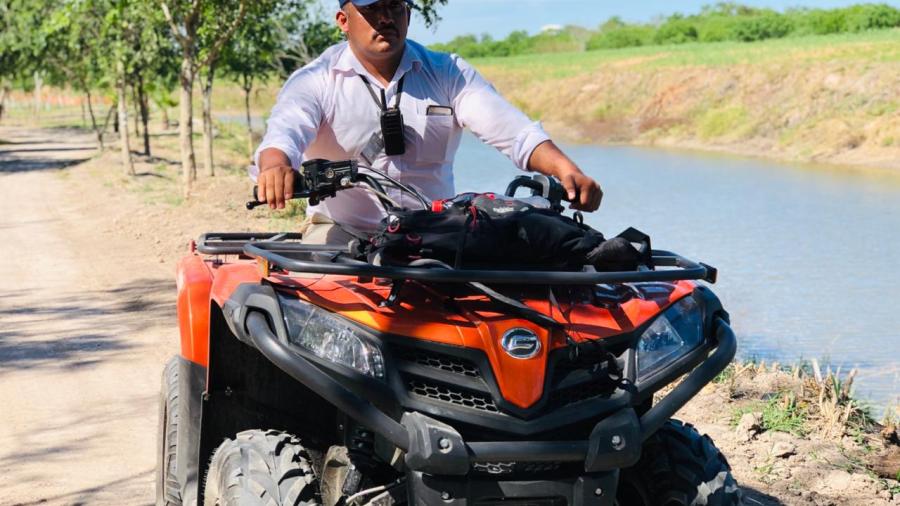 Renta alcalde cuatrimotos para inspección del río Bravo 