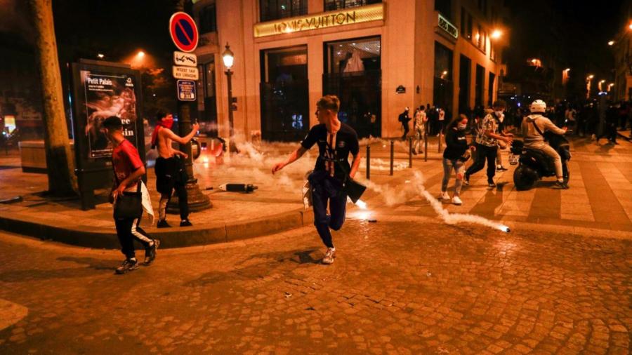 Se reportan disturbios en París tras la derrota del PSG