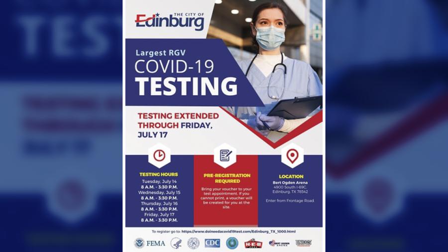 Extienden en Edinburg pruebas por COVID-19