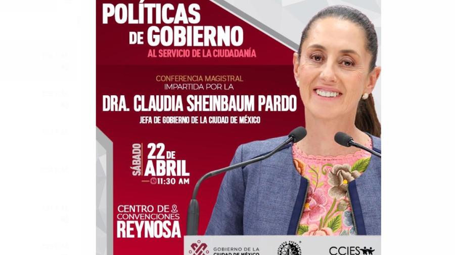 Visitará Claudia Sheinbaum Reynosa