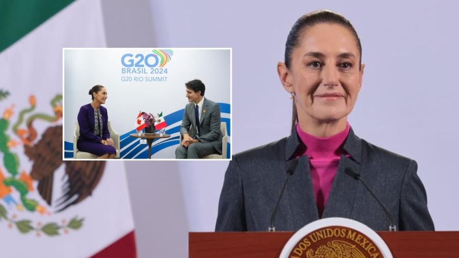 Trudeau sabe que decisión de México es que siga el T-MEC: Sheinbaum