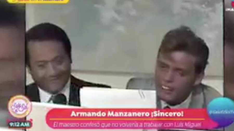 Armando Manzanero no quiere volver a trabajar con Luis Miguel
