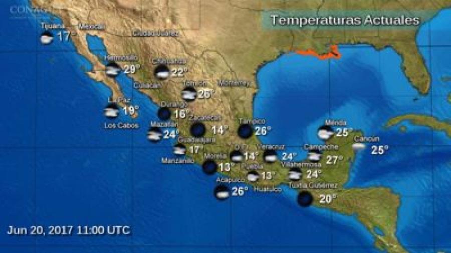 Persisten lluvias y ambiente caluroso en gran parte del país