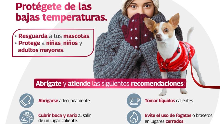 Recomienda Gobierno de Reynosa protección adecuada ante bajas temperaturas