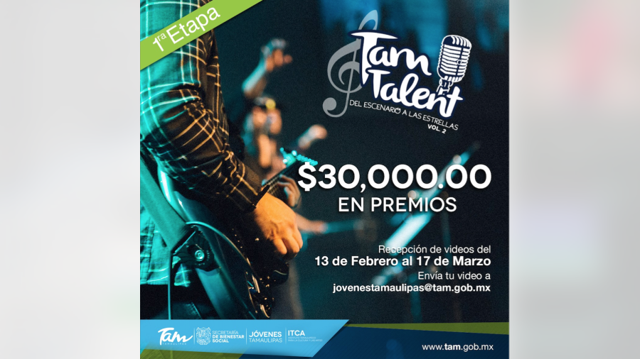 Jóvenes Tamaulipas lanza Tam-talent Vol. 2