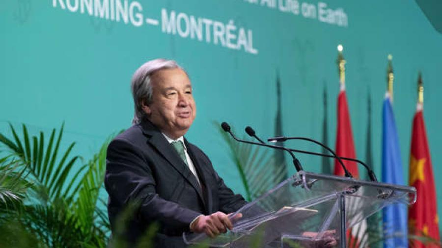 La humanidad se ha convertido en un arma de extinción masiva: António Guterres
