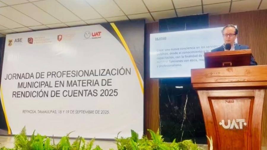 Participa SABG en las  Jornadas de Profesionalización Municipal 2025 en Reynosa