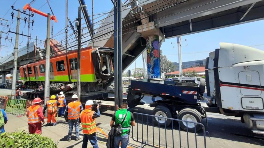 Retiran segundo vagón de la Línea 12 del metro