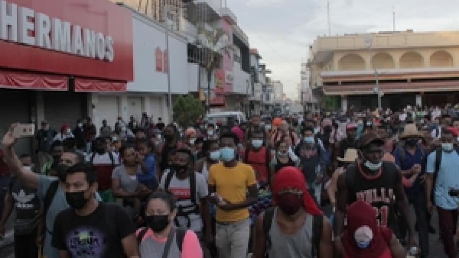 Sale cuarta caravana de migrantes desde Chiapas hasta EEUU