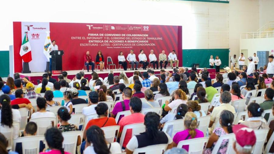 Firmaron Gobierno de Tamaulipas e INFONAVIT Convenio de Colaboración