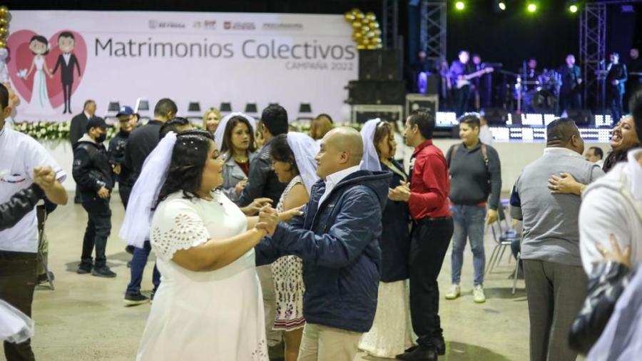 Sellan su amor 144 matrimonios en Reynosa 