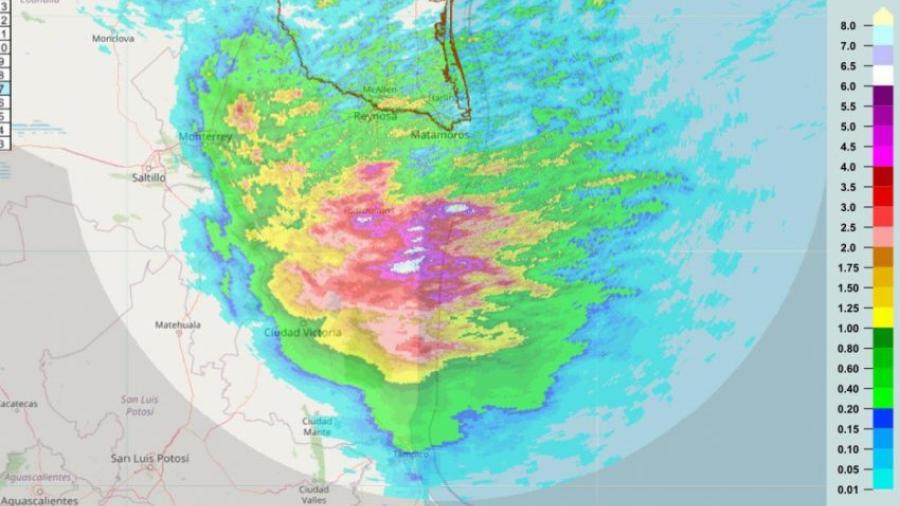 Protección Civil advierte por lluvias fuertes en varias regiones de Tamaulipas