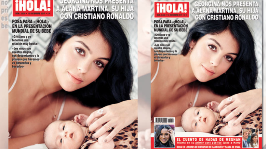 Georgina Rodríguez presenta en revista a su hija con Cristiano Ronaldo