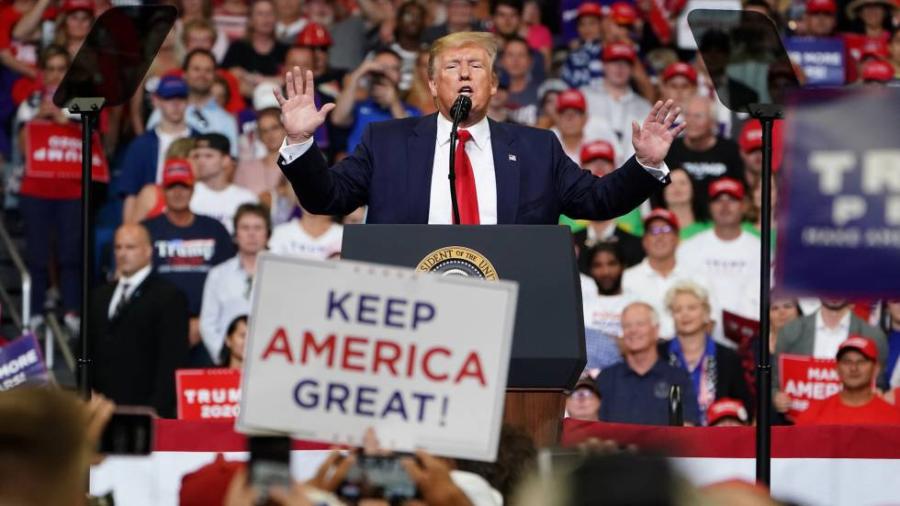 Trump ironiza sobre su ida de Estados Unidos si Biden gana elecciones