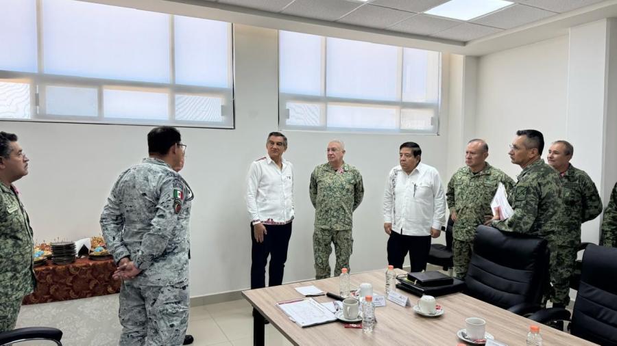 Supervisan titular de la Sedena y gobernador avance de la Agencia Nacional de Aduanas en Nuevo Laredo