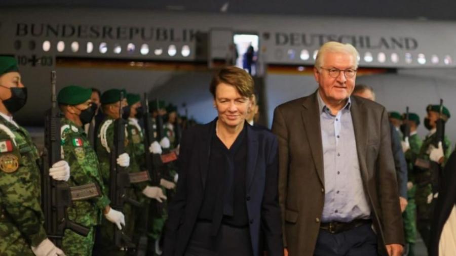 Arriba a México el presidente de Alemania, Frank Walter Steinmeier para su visita oficial de 3 días 