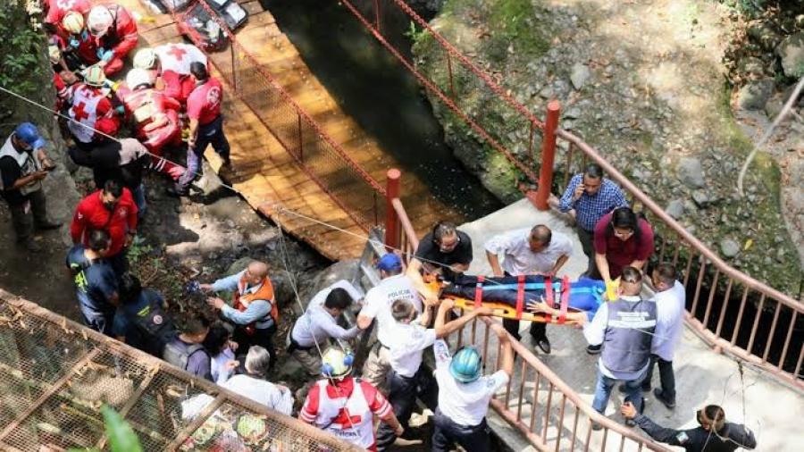 Puente colgante colapsado no estuvo incluido en rehabilitación de Paseo Ribereño, afirma Gobierno de Morelos