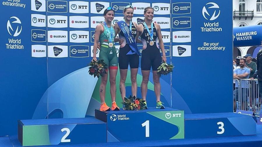 Jimena de la Peña logra subcampeonato en Mundial de Triatlón Junior 