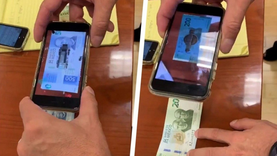 Nueva app de realidad aumentada en los billetes de 200 y 500 pesos