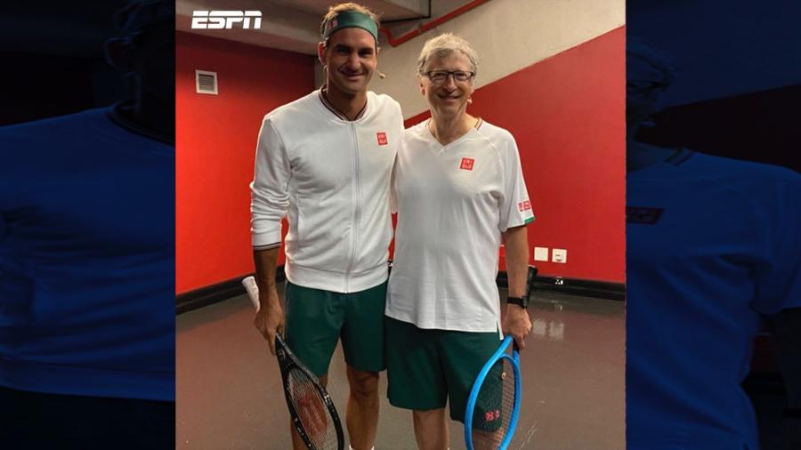 Roger Federer y Bill Gates, una dupla a beneficio