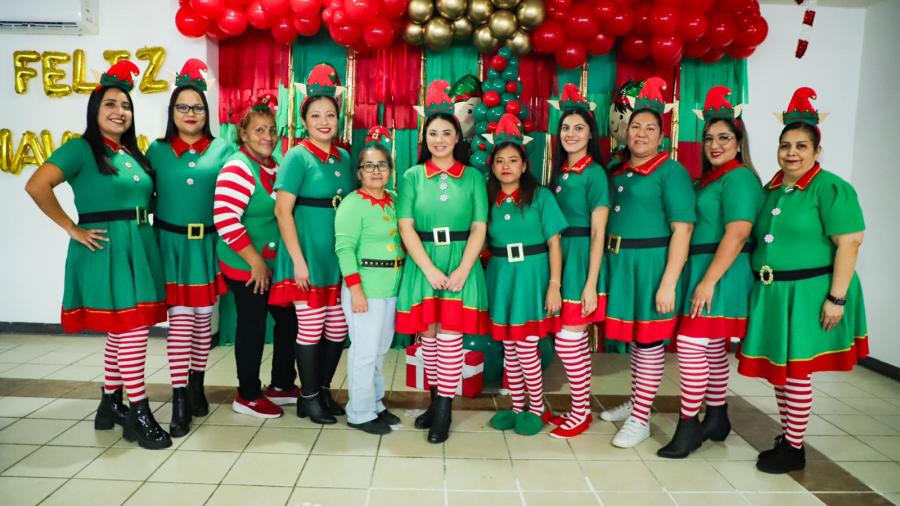 Disfrutan familias Festival Navideño Reynosa en Guardería 3
