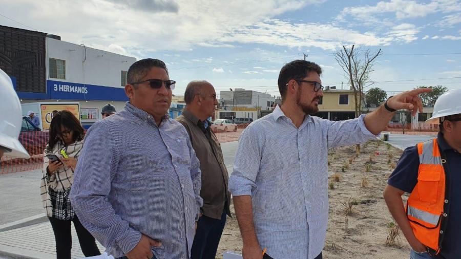 Recorre titular de SEDATU obras del Programa de Mejoramiento Urbano en Reynosa