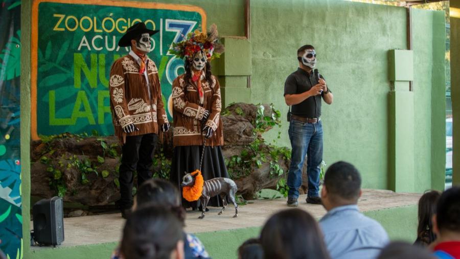 Acuden familias a evento “Recordando a Nuestros Ancestros” en el zoológico