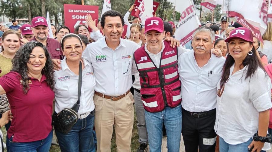 Mario López arranca su campaña a la Diputación Federal por Matamoros