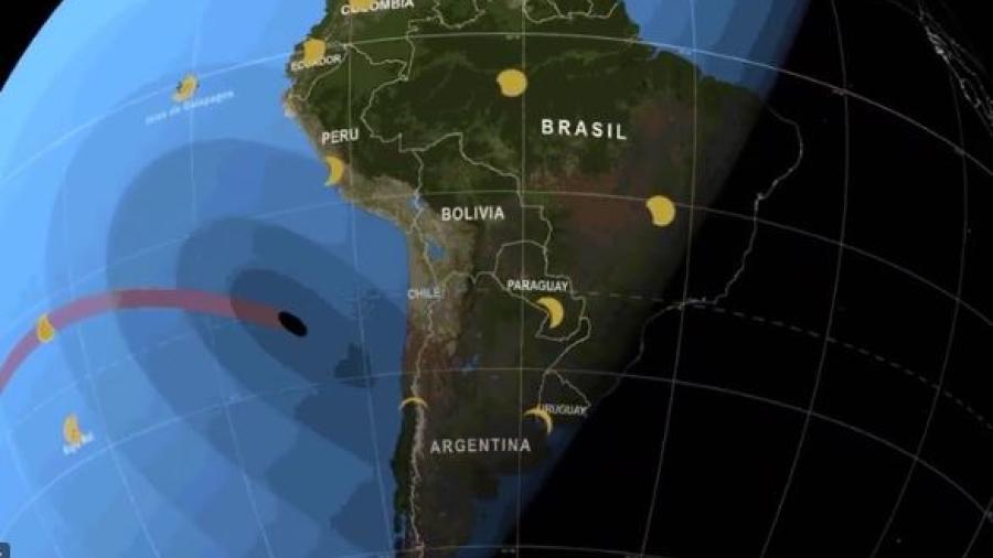  Sudamérica se alista para el eclipse solar de este martes