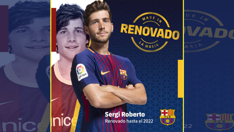 Sergi Roberto renuevan contrato hasta 2022 con Barcelona