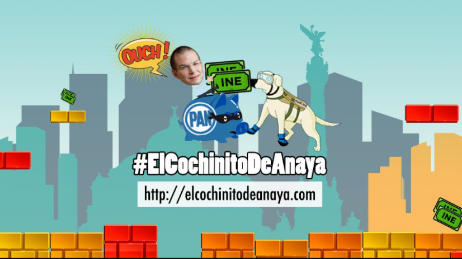 El cochinito de Anaya; surge en redes sociales