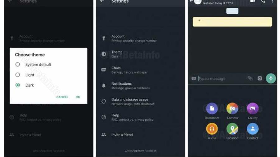Más detalles sobre el modo oscuro de WhatsApp