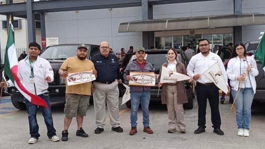 Recibe Instituto Tamaulipeco para los Migrantes a m&aacute;s de 120 veh&iacute;culos de la Caravana &lsquo;Arroyo Seco&rsquo;