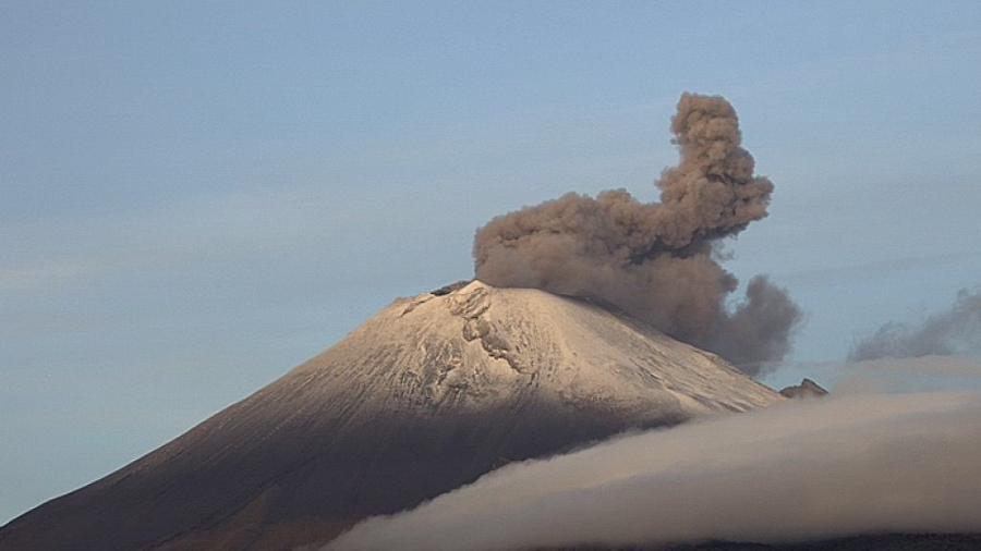 Sigue la actividad en el Volcán Popocatépetl