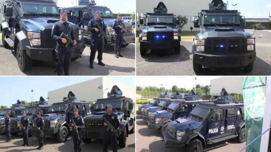 Adquiere Policía Estatal de Sinaloa ocho vehículos blindados