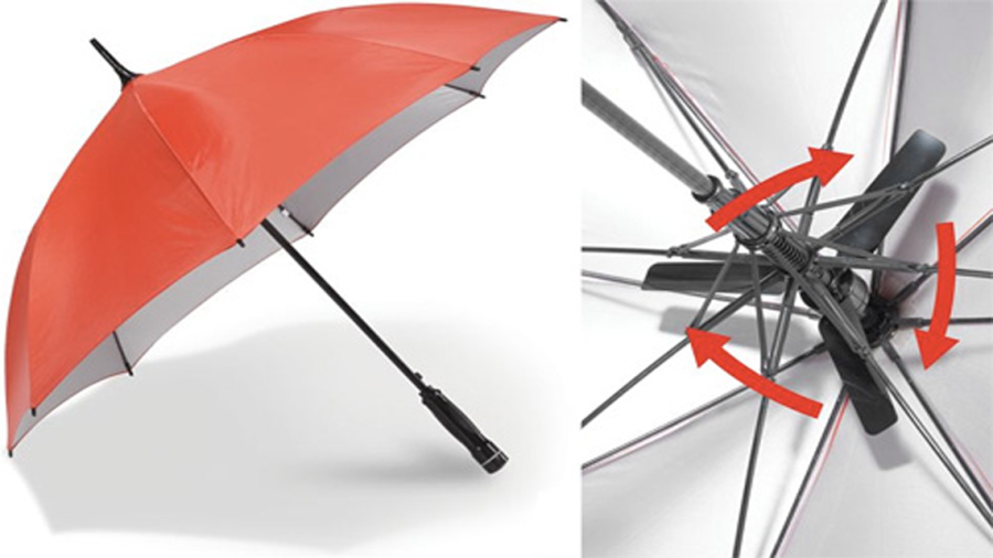 Fanbrella, la solución a los días de lluvia y calor
