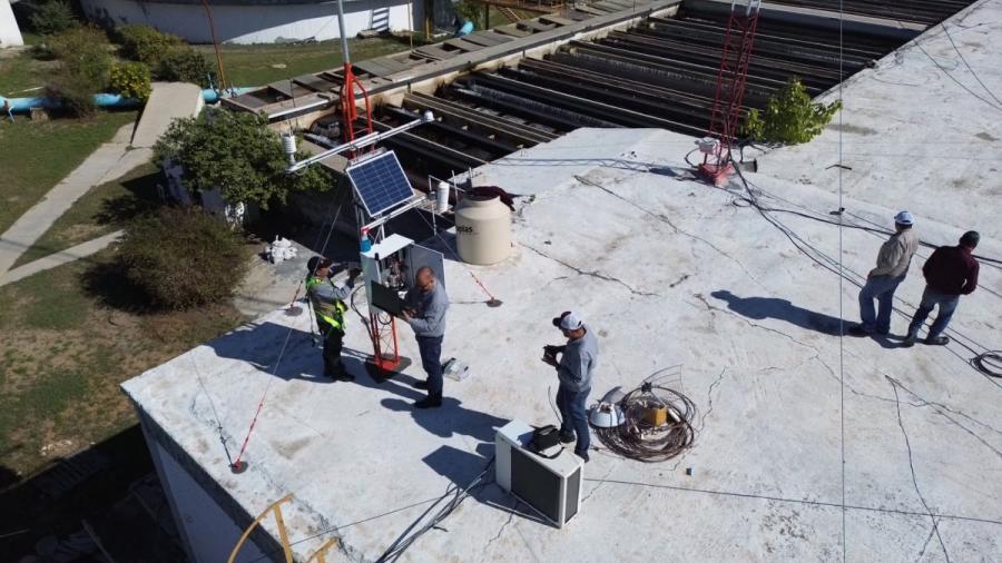 Realiza Secretar&iacute;a de Recursos Hidr&aacute;ulicos mantenimiento preventivo a estaciones climatol&oacute;gicas en la frontera norte